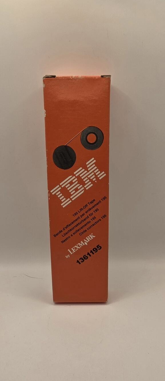 IBM Lift Off Tape By Lexmark Item Number 1136433 New Old Stock.